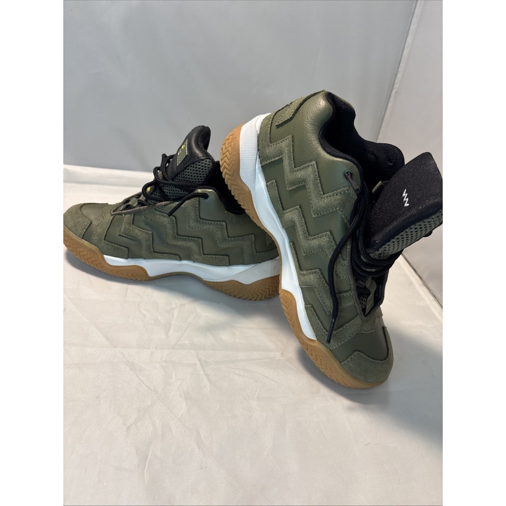Converse VLTG Womens Mid Green Zig Zag Chevron Shoes Sneakers Size 5.5 EUC